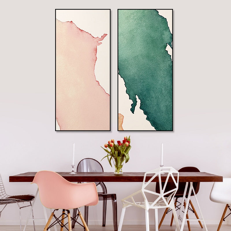 Pastel Watercolor Abstract Canvas Art for Home Decor | Welvere-Welvere