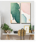Pastel Watercolor Abstract Canvas Art for Home Decor | Welvere-Welvere