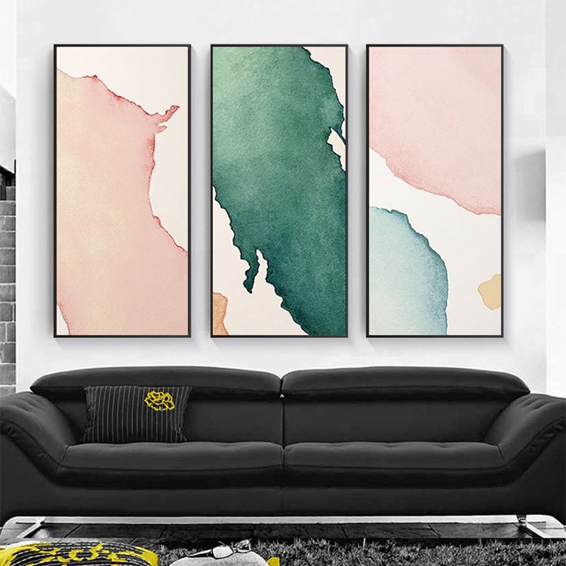 Pastel Watercolor Abstract Canvas Art for Home Decor | Welvere-Welvere