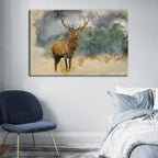Deer Canvas Art for Modern Home Décor | Welvere-Welvere