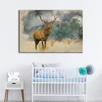 Deer Canvas Art for Modern Home Décor | Welvere-Welvere