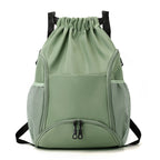 Waterproof Drawstring Backpack with Mesh Pockets