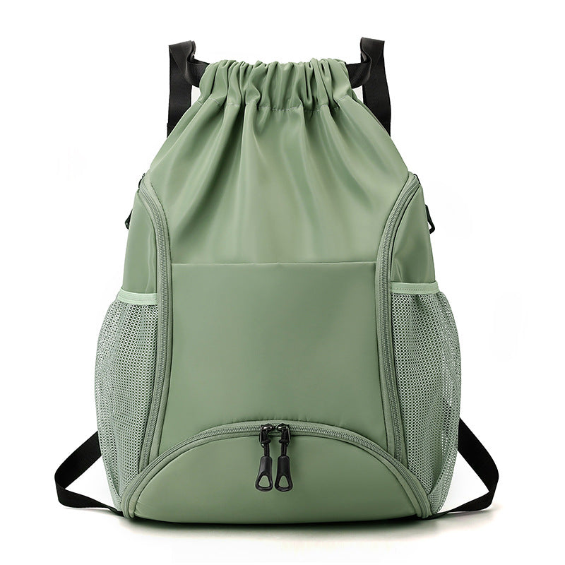 Waterproof Drawstring Backpack with Mesh Pockets