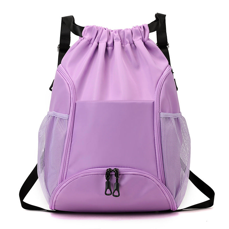 Waterproof Drawstring Backpack with Mesh Pockets