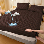 Waterproof Fitted Mattress Protector, Polyester and TPU, 30 cm Deep