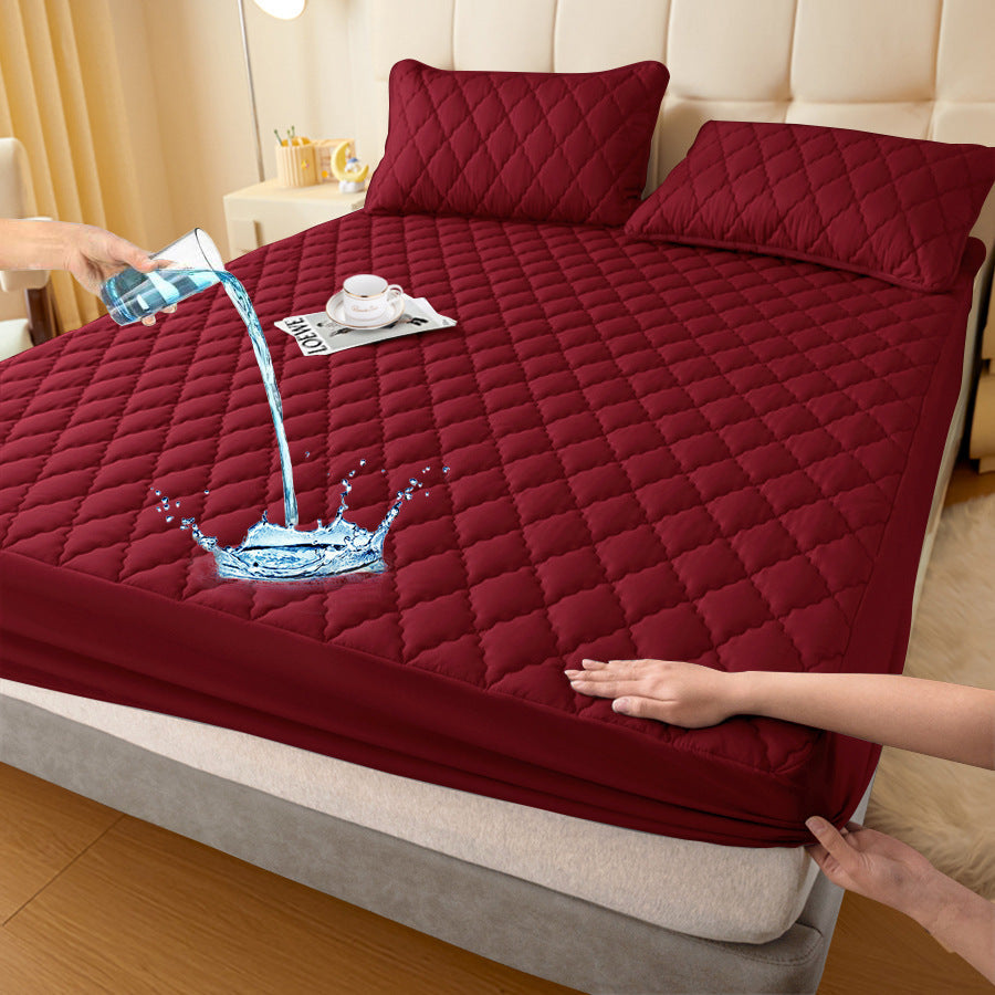 Waterproof Fitted Mattress Protector, Polyester and TPU, 30 cm Deep