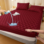 Waterproof Fitted Mattress Protector, Polyester and TPU, 30 cm Deep