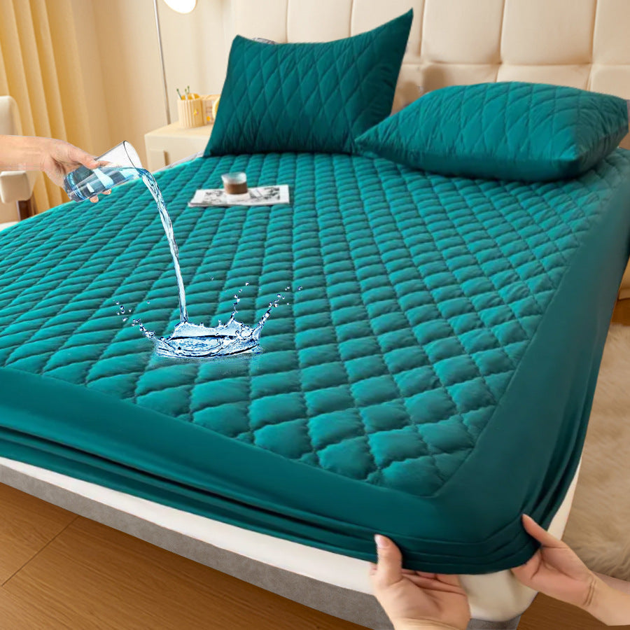 Waterproof Fitted Mattress Protector, Polyester and TPU, 30 cm Deep
