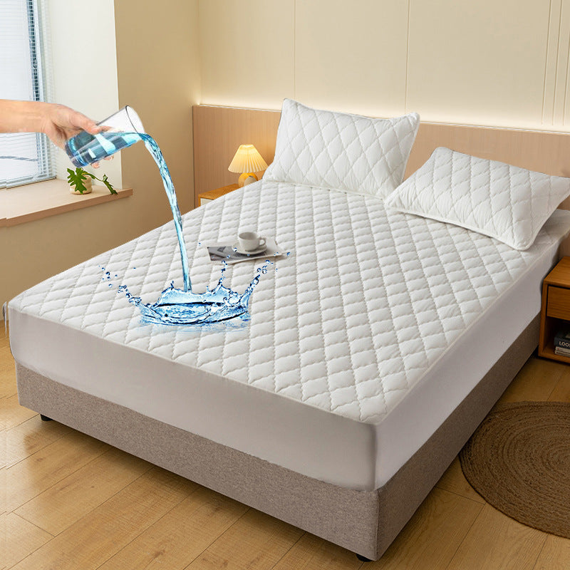 Waterproof Fitted Mattress Protector, Polyester and TPU, 30 cm Deep
