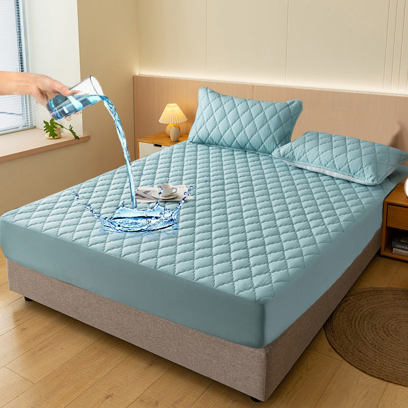 Waterproof Fitted Mattress Protector, Polyester and TPU, 30 cm Deep