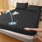 Waterproof Fitted Mattress Protector, Polyester and TPU, 30 cm Deep