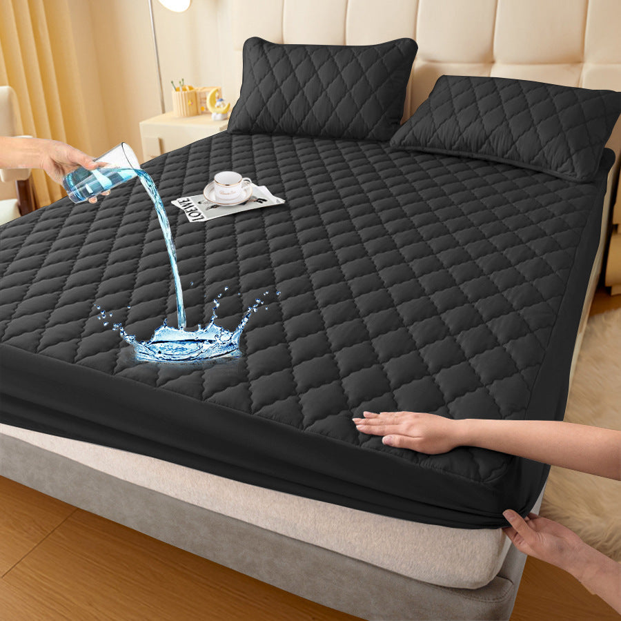 Waterproof Fitted Mattress Protector, Polyester and TPU, 30 cm Deep