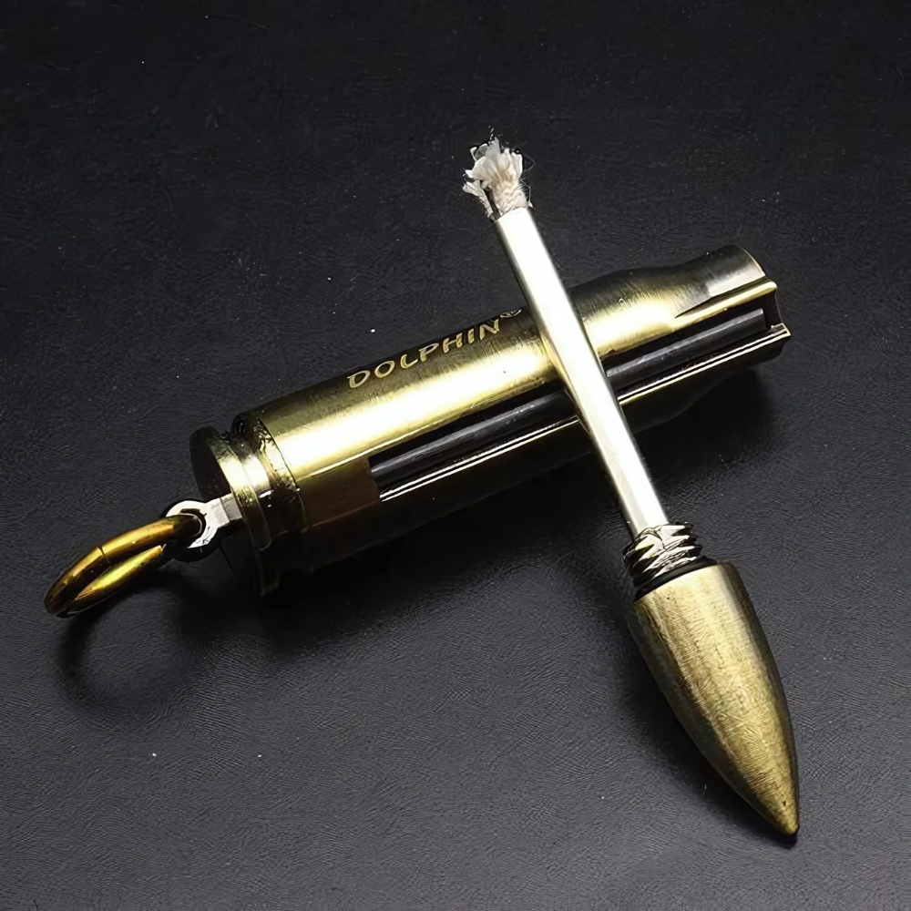 Waterproof Flint Fire Starter Keychain with Bottle Opener, 7 cm