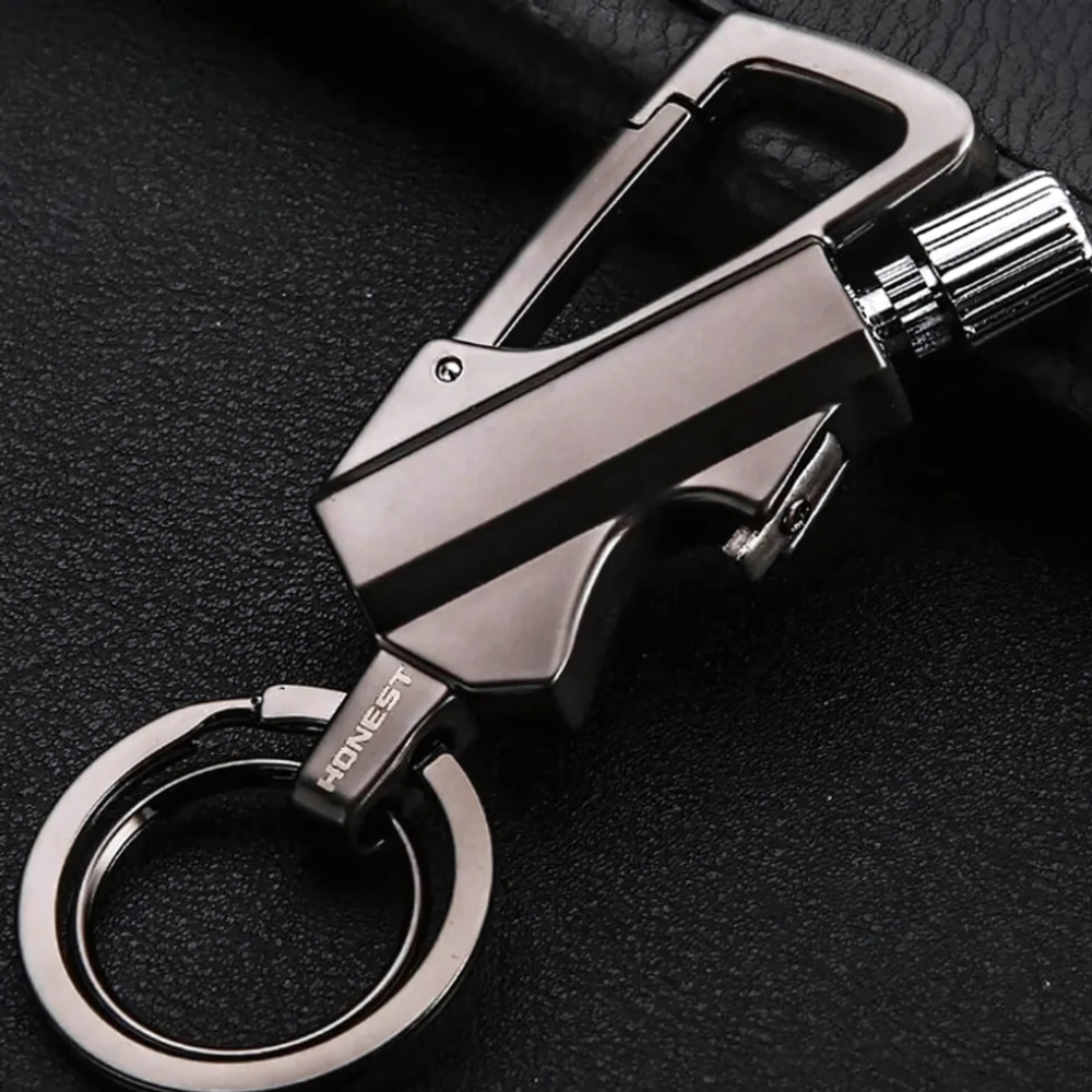 Waterproof Flint Fire Starter Keychain with Bottle Opener, 7 cm