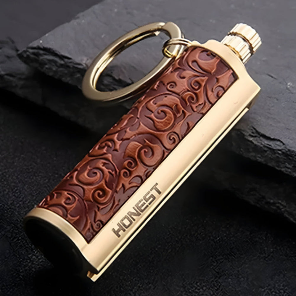 Waterproof Flint Fire Starter Keychain with Bottle Opener, 7 cm