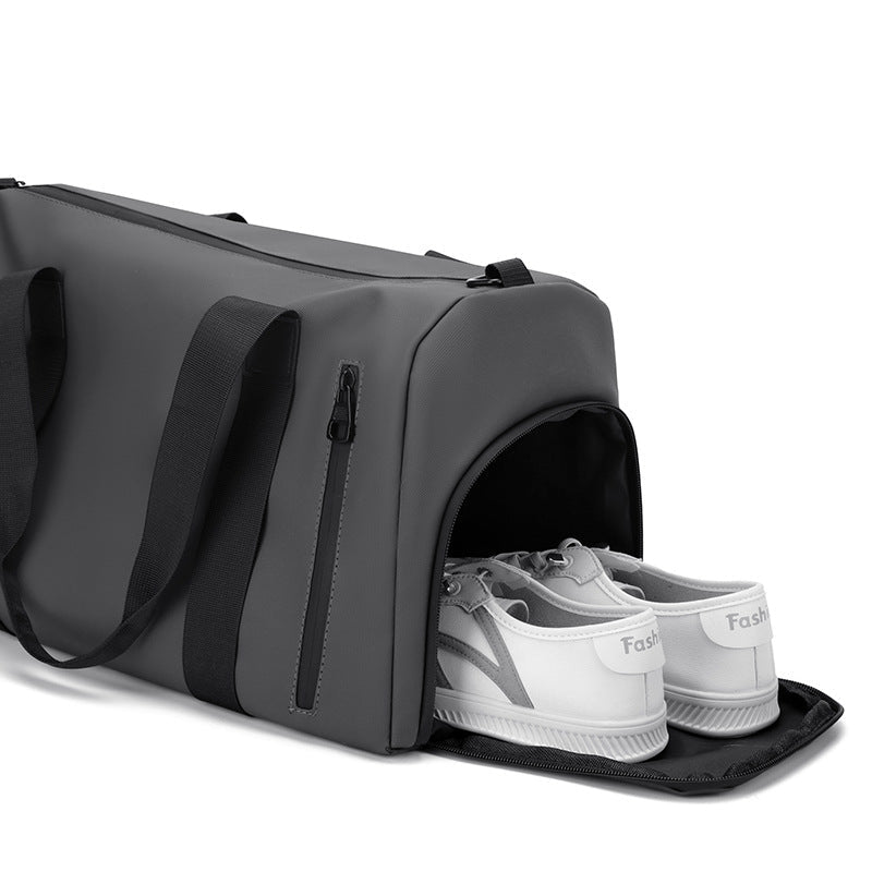 Waterproof Gym Duffel Bag with Zipped Pocket and Detachable Strap