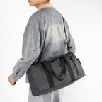 Waterproof Gym Duffel Bag with Zipped Pocket and Detachable Strap