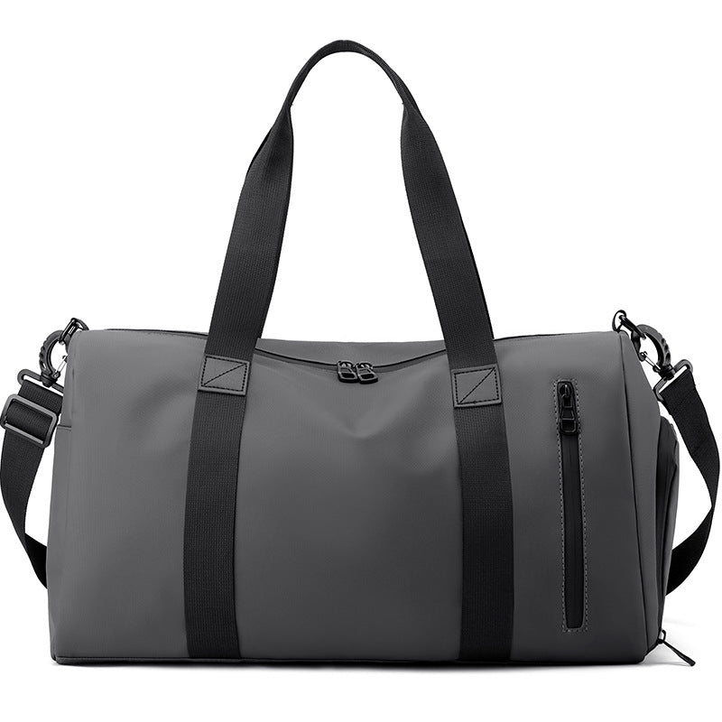 Waterproof Gym Duffel Bag with Zipped Pocket and Detachable Strap