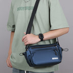 Waterproof Utility Crossbody Bag with Adjustable Strap and Pockets