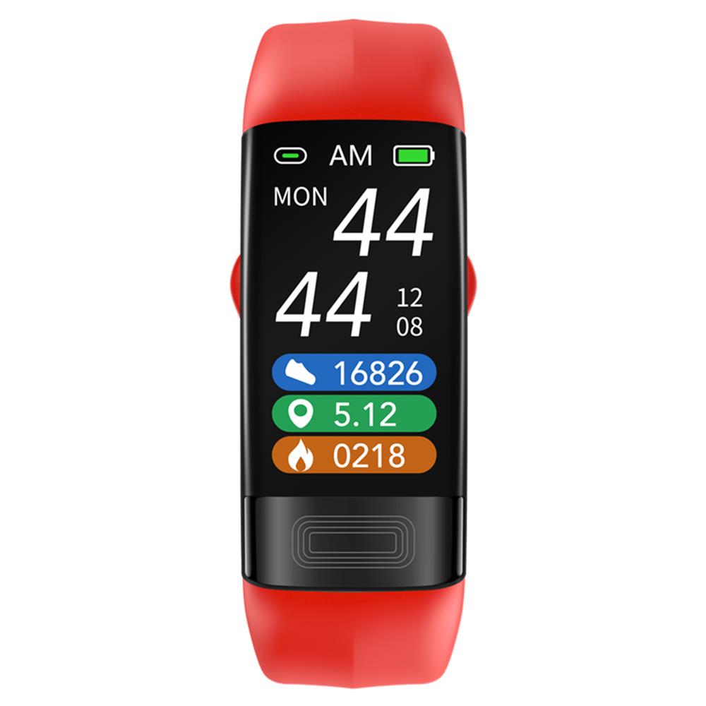 Smart Bracelet with Blood Pressure, ECG, Heart Rate, Oxygen, Sleep Tracker - Silicon Strap, view 3