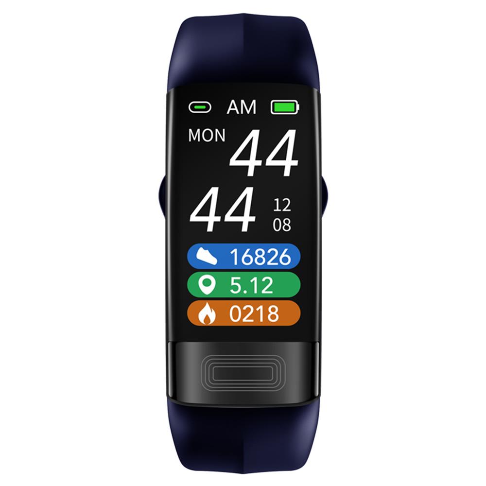 Smart Bracelet with Blood Pressure, ECG, Heart Rate, Oxygen, Sleep Tracker - Silicon Strap, view 4