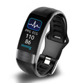 Smart Bracelet with Blood Pressure, ECG, Heart Rate, Oxygen, Sleep Tracker - Silicon Strap