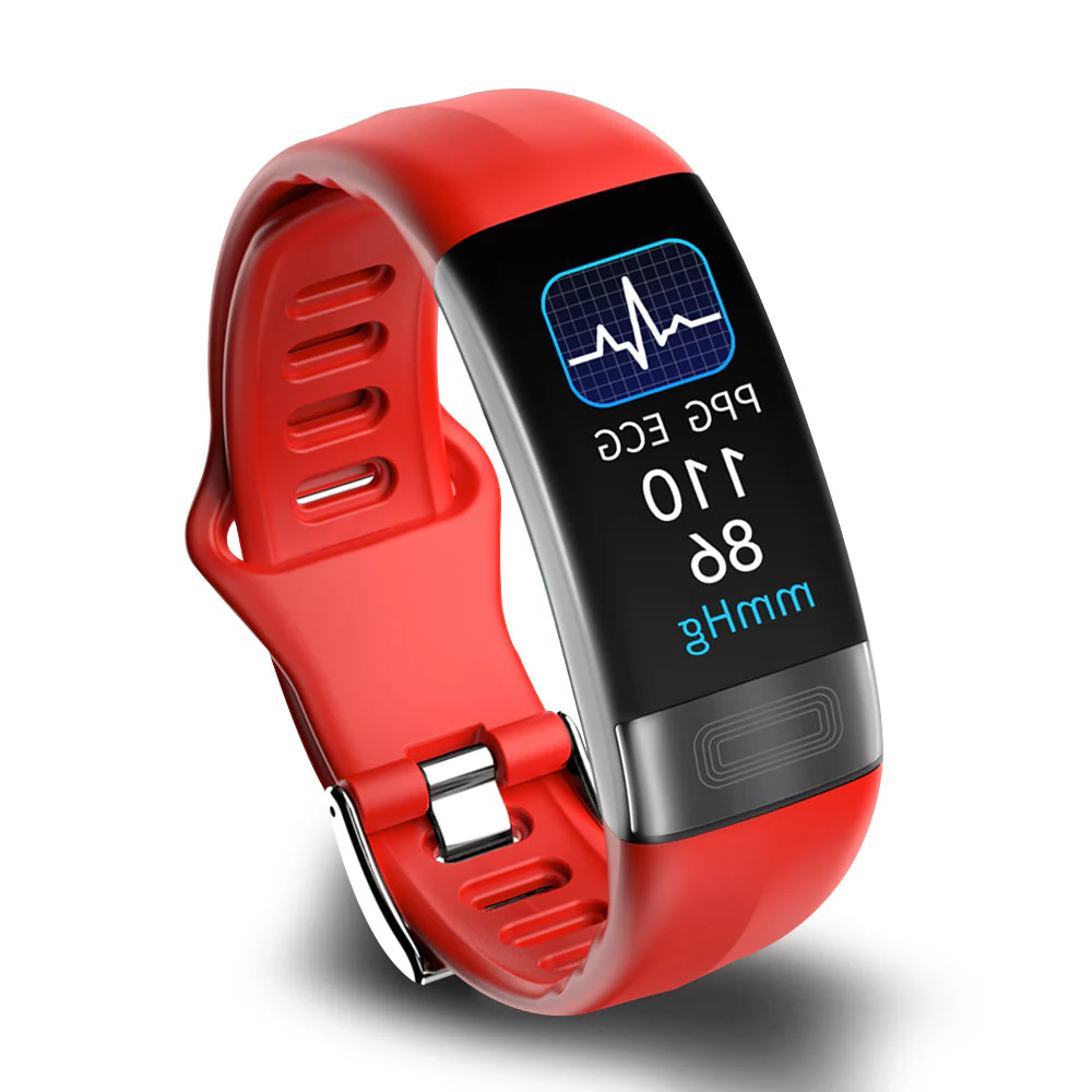 Smart Bracelet Blood Pressure Monitor - ECG, Heart Rate, Oxygen, IP67 Waterproof