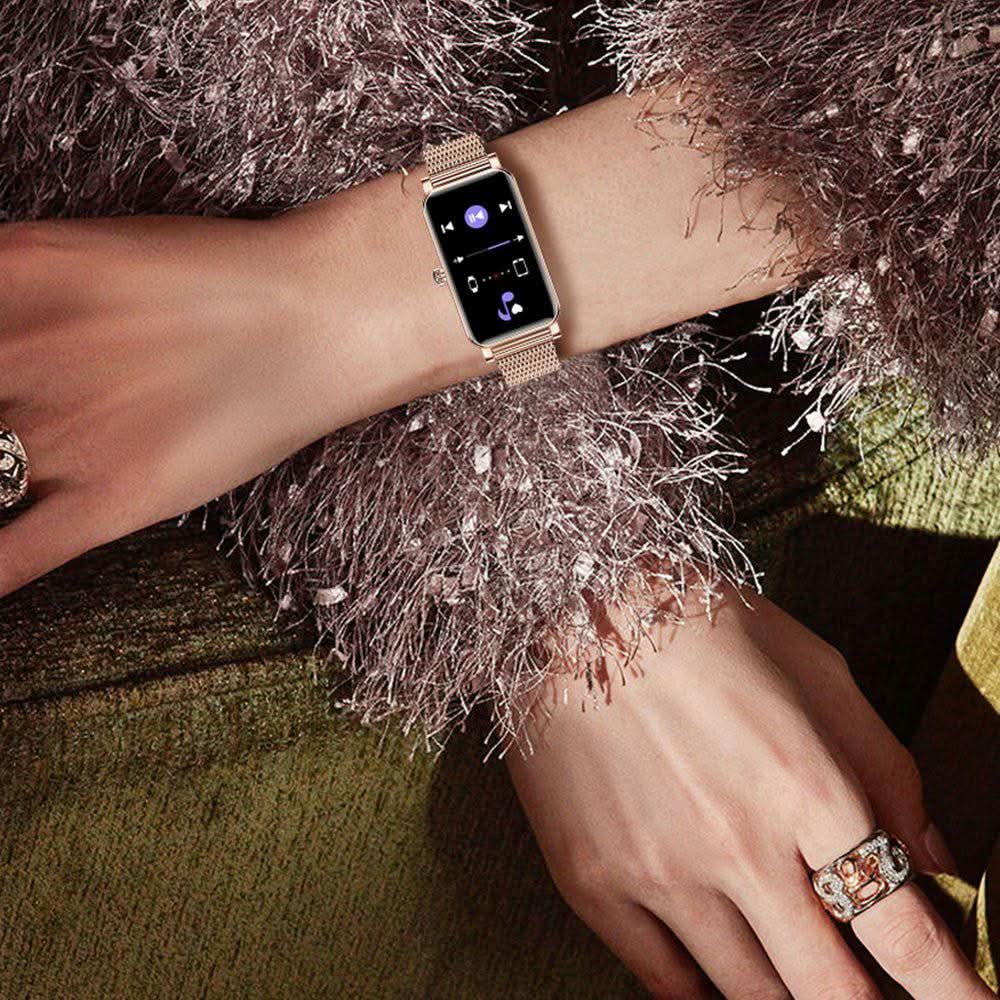 Women’s Smartwatch with Fitness Tracking and Notifications - Stainless Steel, view 4