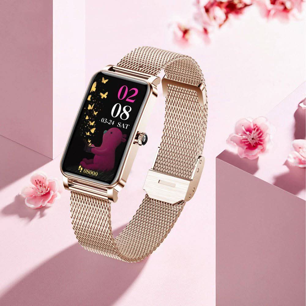 Women’s Smartwatch with Fitness Tracking and Notifications - Stainless Steel, view 5