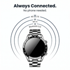 Luxury 4G Smartwatch with Calls, GPS, Health Tracking - Stainless Steel, IP68, view 5