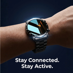 Luxury 4G Smartwatch with Calls, GPS, Health Tracking - Stainless Steel, IP68, view 7
