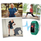 Smartwatch with Health Tracking for Seniors - LED Display, Silicone Strap, view 5