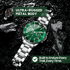 Tactical Smartwatch with GPS and 21-Day Battery - Titanium, 100m Water Resistant, view 4
