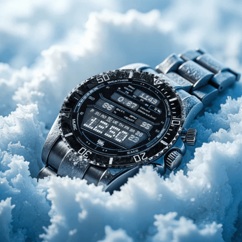 Tactical Smartwatch with GPS and 21-Day Battery - Titanium, 100m Water Resistant, view 6