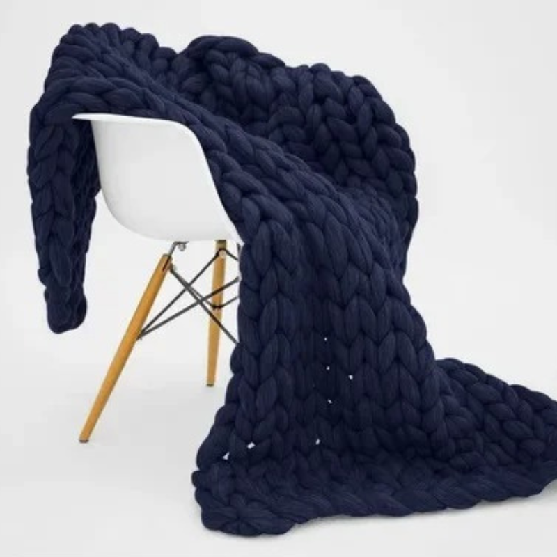 Weighted Organic Cotton Blanket, Machine Washable