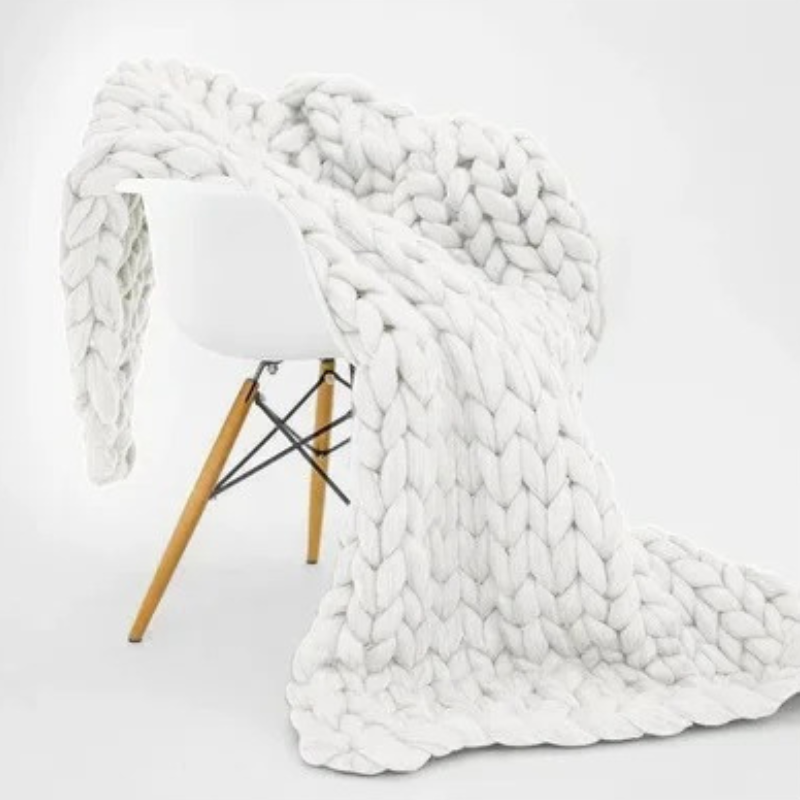 Weighted Organic Cotton Blanket, Machine Washable