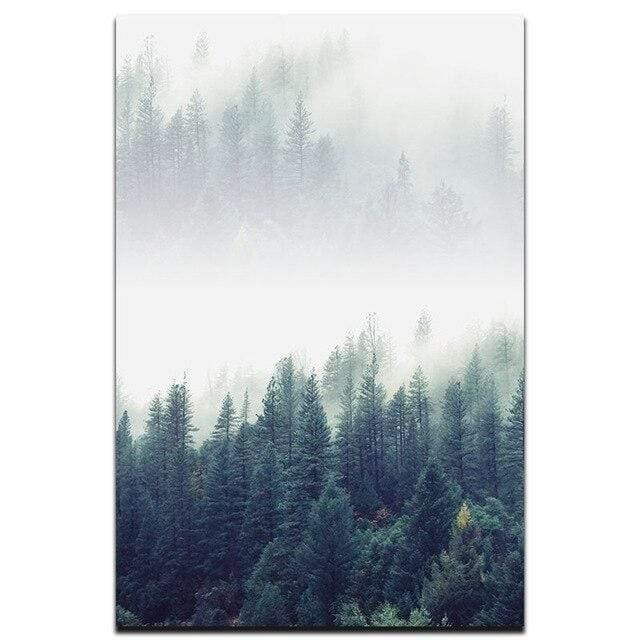 Minimalist 3-Piece Nordic Forest Wall Art Set for Home | Welvere-Welvere
