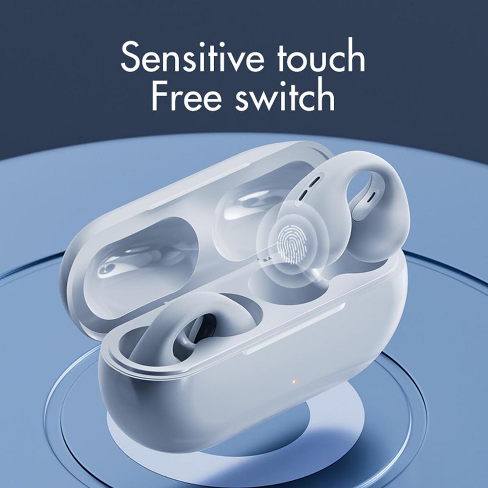 Wireless Bone Conduction Earbuds, Bluetooth 5.0, 8-Hour Playback