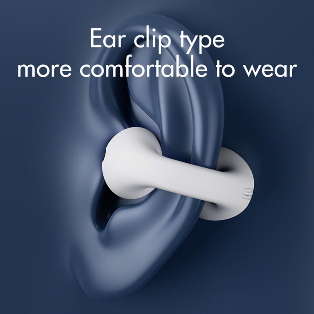 Wireless Bone Conduction Earbuds, Bluetooth 5.0, 8-Hour Playback
