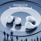 Wireless Bone Conduction Earbuds, Bluetooth 5.0, 8-Hour Playback
