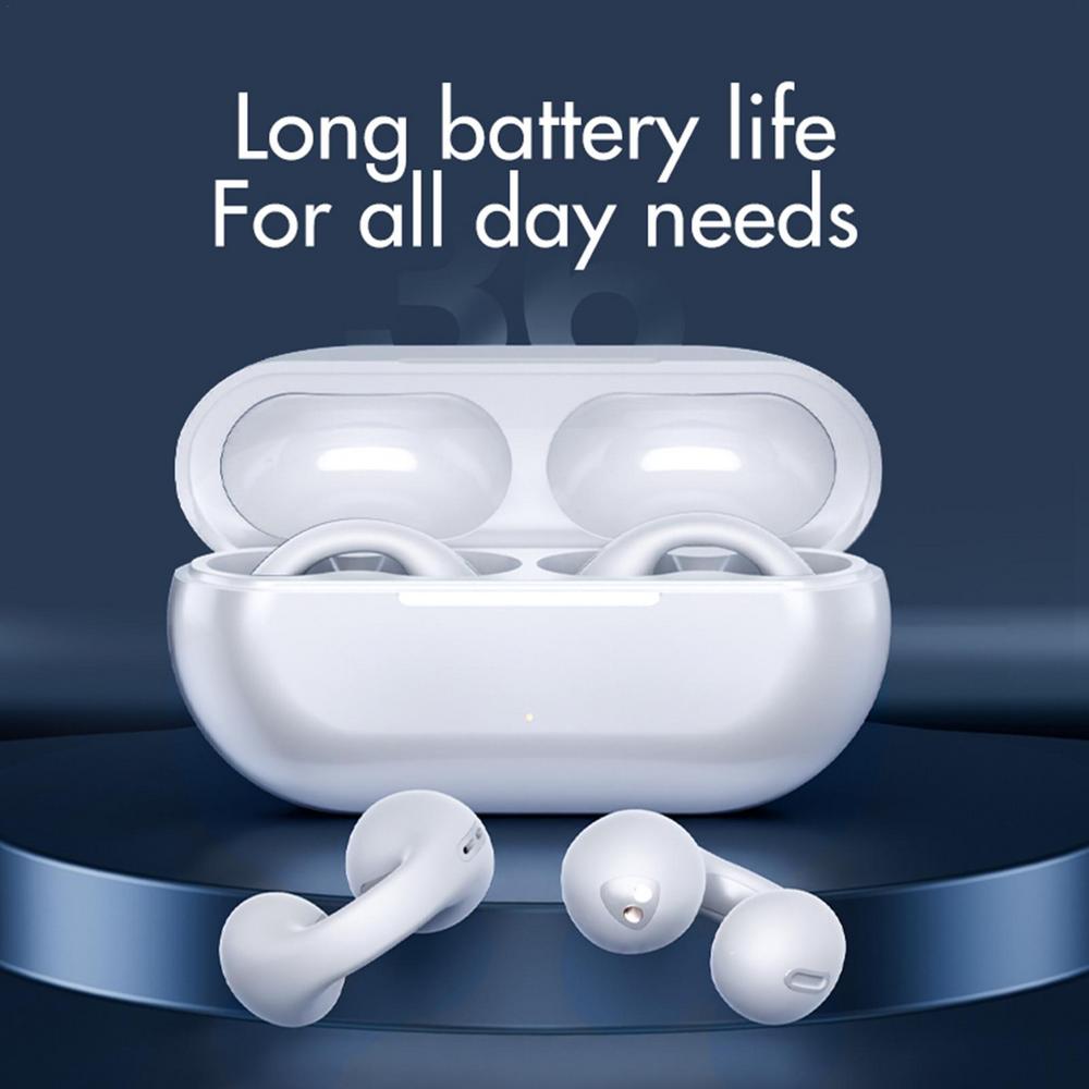 Wireless Bone Conduction Earbuds, Bluetooth 5.0, 8-Hour Playback