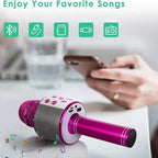 Wireless Karaoke Microphone with Bluetooth and 5-Watt Speaker