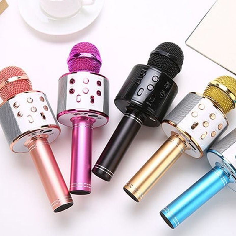 Wireless Karaoke Microphone with Bluetooth and 5-Watt Speaker