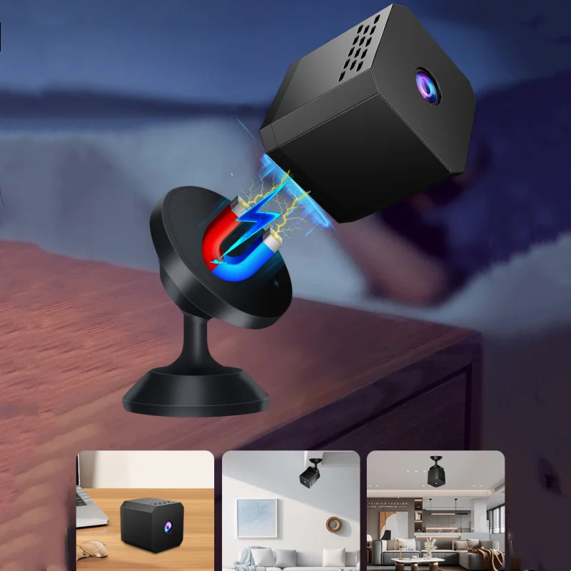 Wireless Security Camera with Night Vision and Magnetic Mount