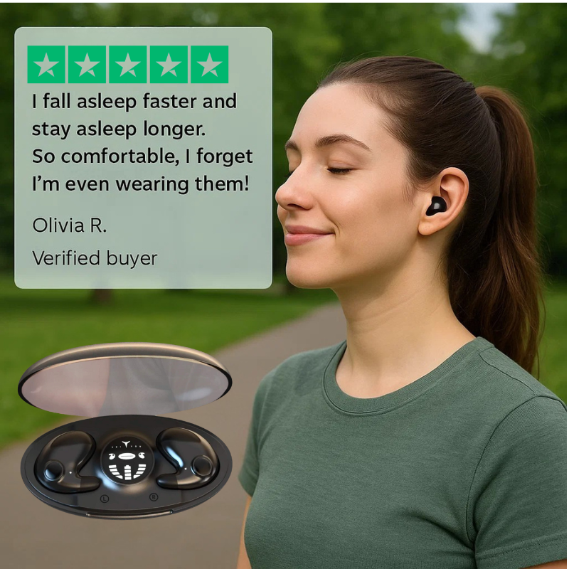 Wireless Sleep Headphones, Bluetooth 5.3, ABS + PC, IPX5, 1 cm