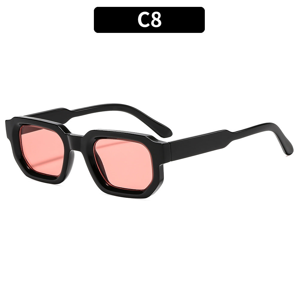 Women's Angular Frame Sunglasses for Beach and Festival Wear