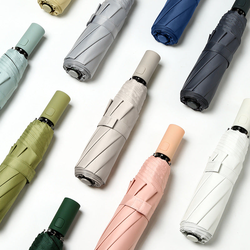 Women's Automatic Folding Umbrella, Lightweight, 11.81 × 2.36 × 2.36 in