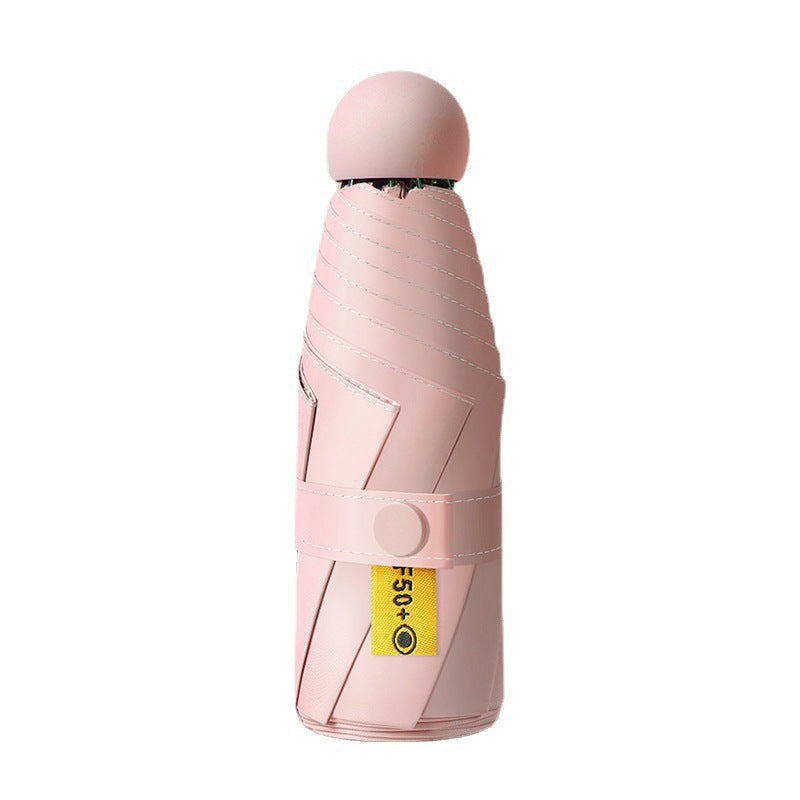 Women's Compact UV Protection Umbrella with Water-Repellent Fabric