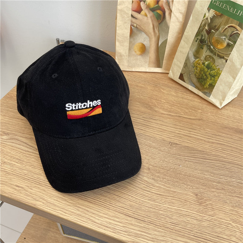 Women's Embroidered Cotton Baseball Cap with Adjustable Strap