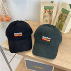 Women's Embroidered Cotton Baseball Cap with Adjustable Strap